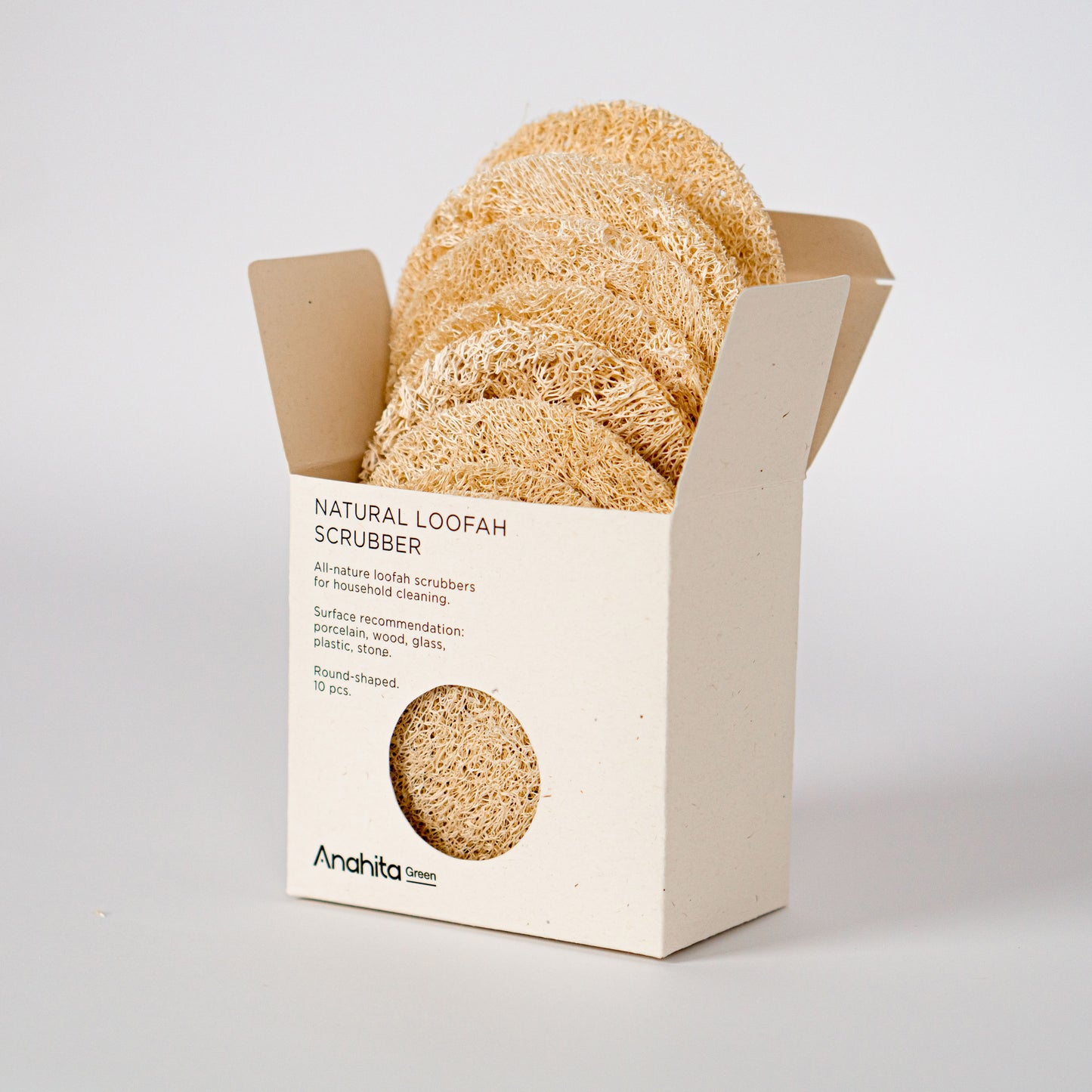 Natural Loofah Scrubber (Round-shaped)
