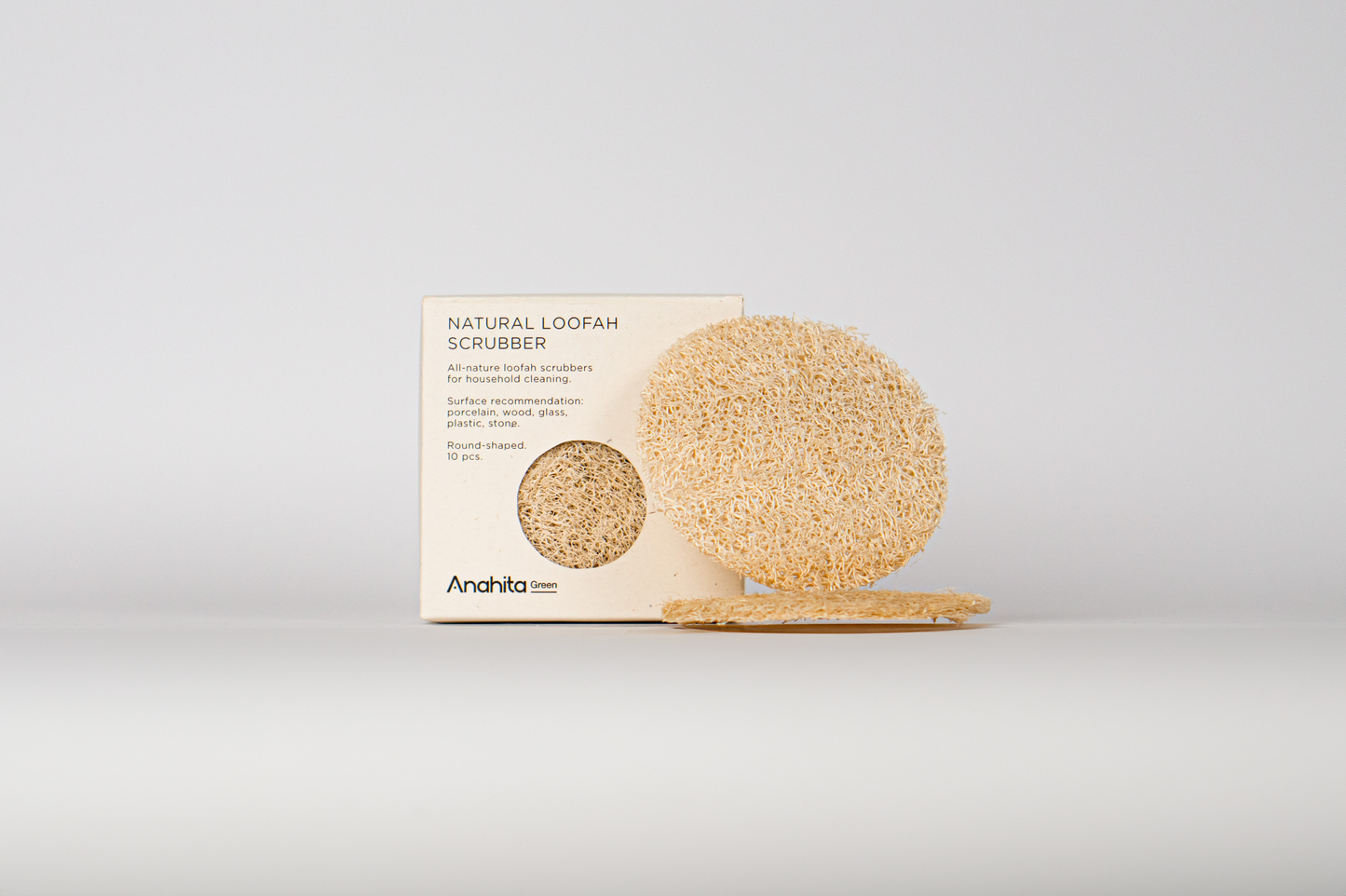 Natural Loofah Scrubber (Round-shaped)