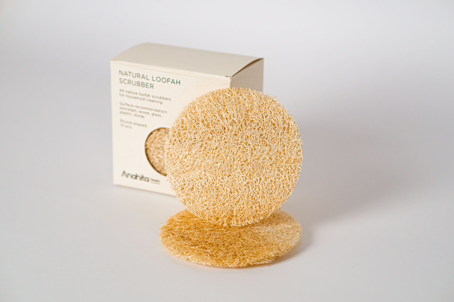 Natural Loofah Scrubber (Round-shaped)