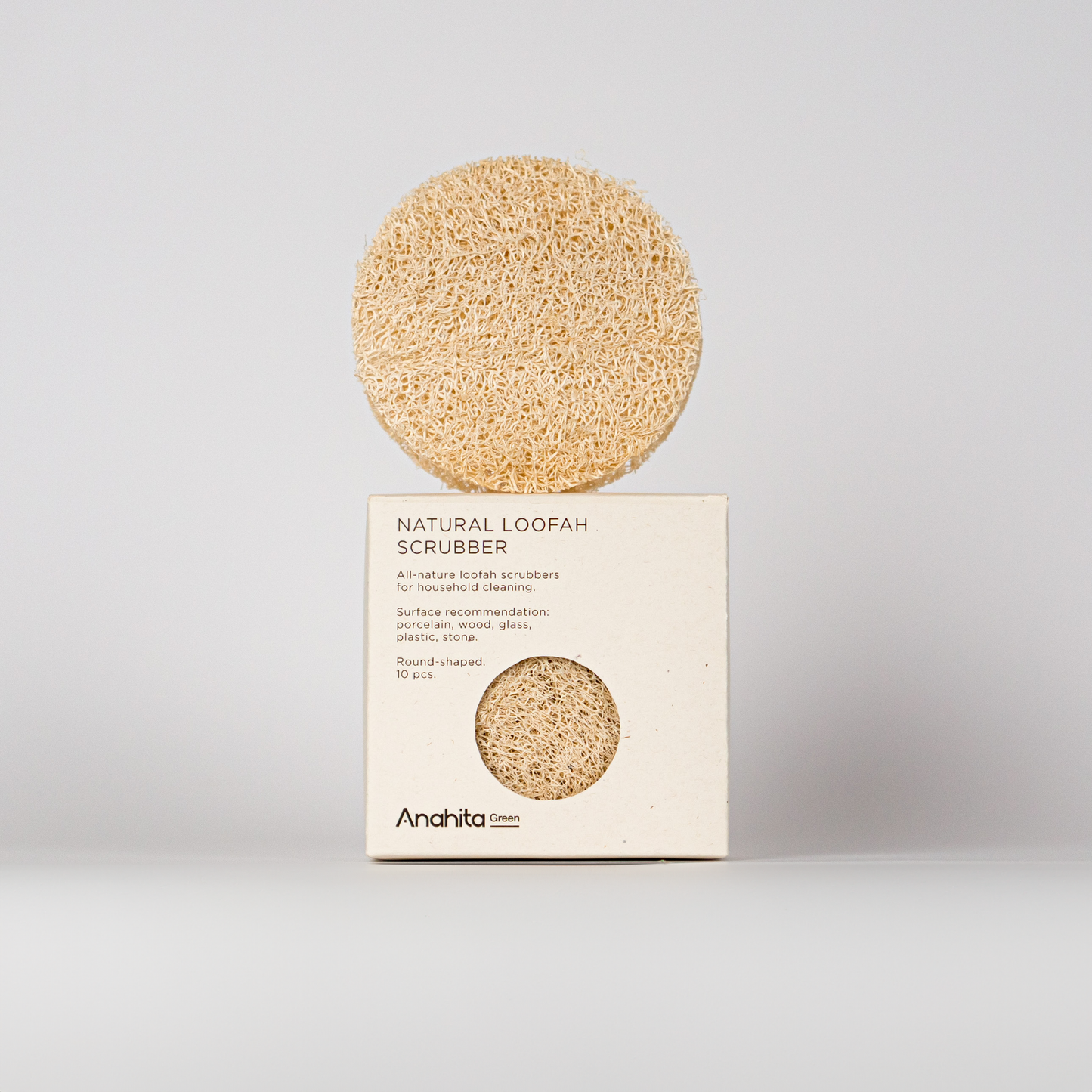 Natural Loofah Scrubber (Round-shaped)
