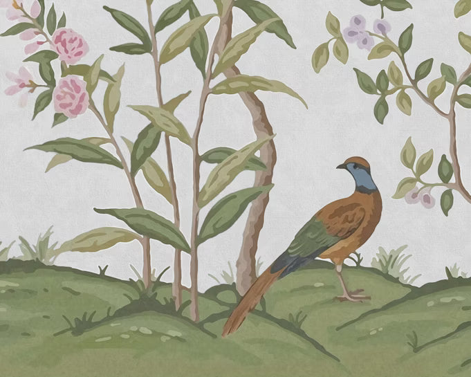 Wallpaper Chinoiserie Tree