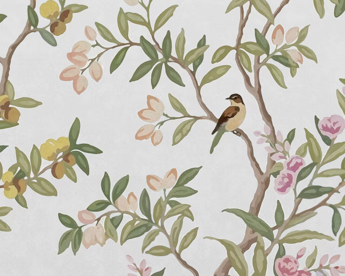 Wallpaper Chinoiserie Tree