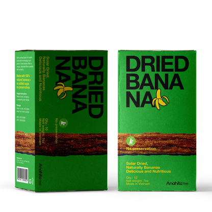 Dried Banana - Box 10 pcs