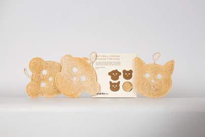 Natural Loofah Sponge for Kid (Animals-shaped)