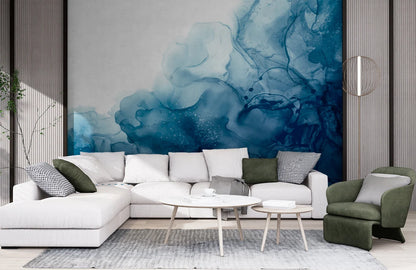 Wallpaper Abstract Ocean Watercolor