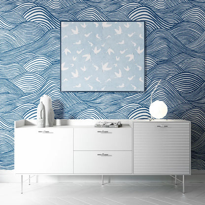 Wallpaper Abstract Ocean Waves